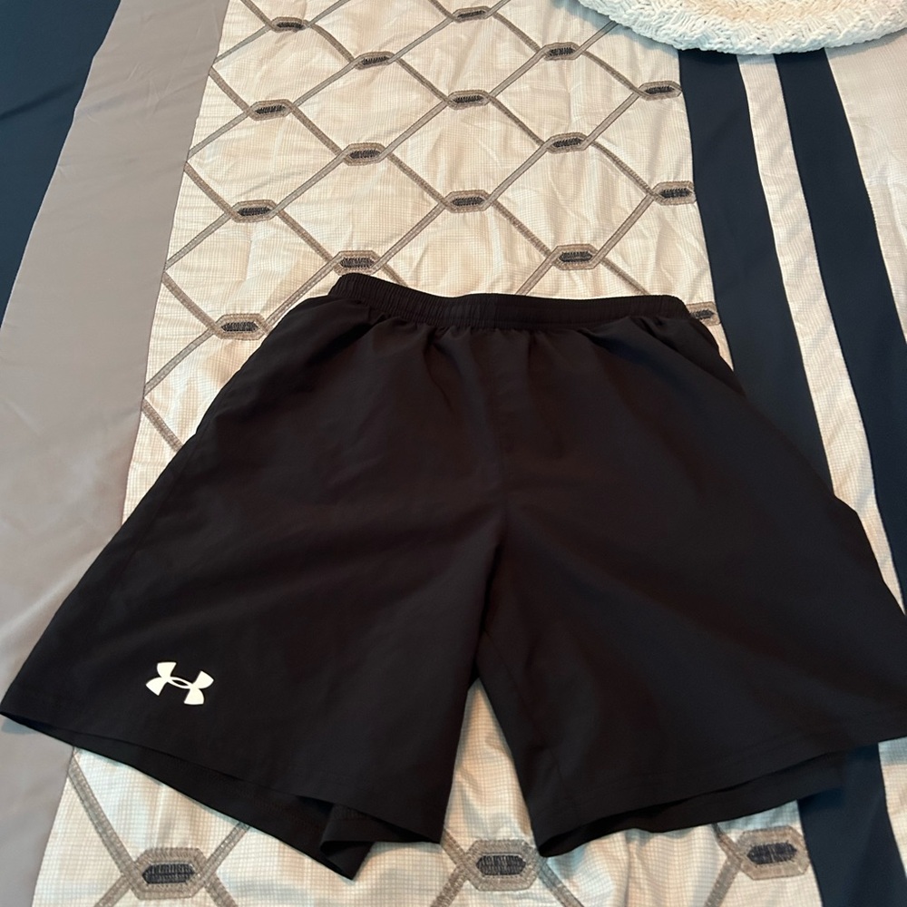 Under Armour Black and Gray Athletic Shorts